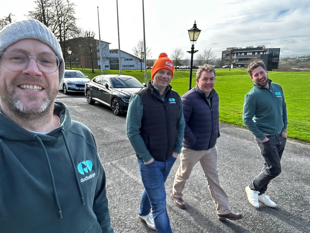 Some of the GoChallenge leadership team out walking together