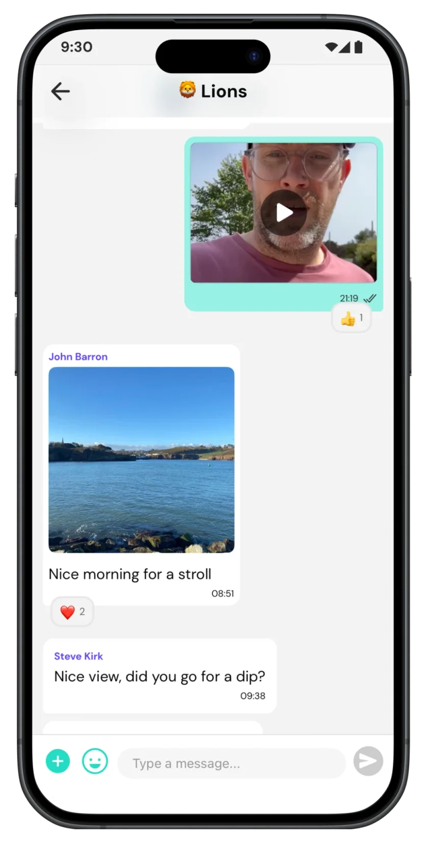 GoChallenge team chat
