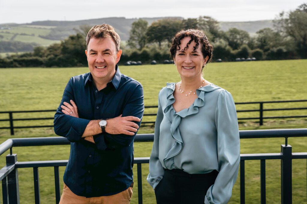 A photo of co-founders John Barron and Dr Caitriona Mooney.
